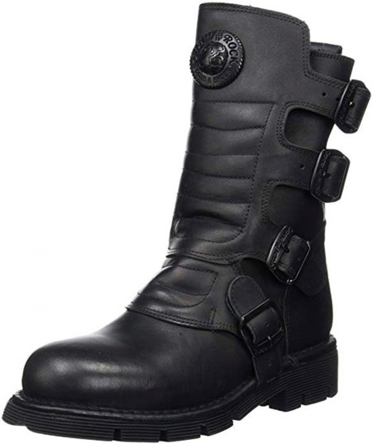 New Rock Newrock NR M.288 S2 Botas Plateadas Y Negras, Unisex